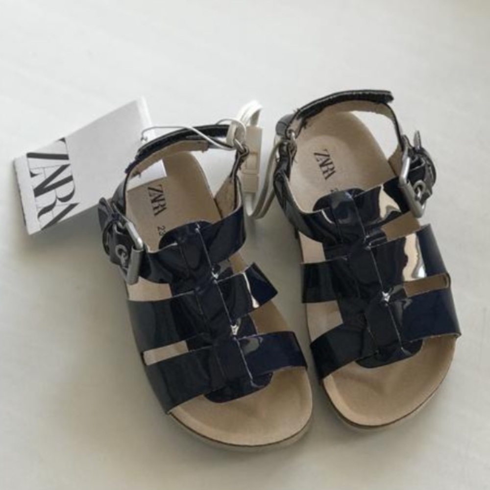 ZARA SANDALS WITH STRAPS Toddler SZ 3 - Picture 2 of 8